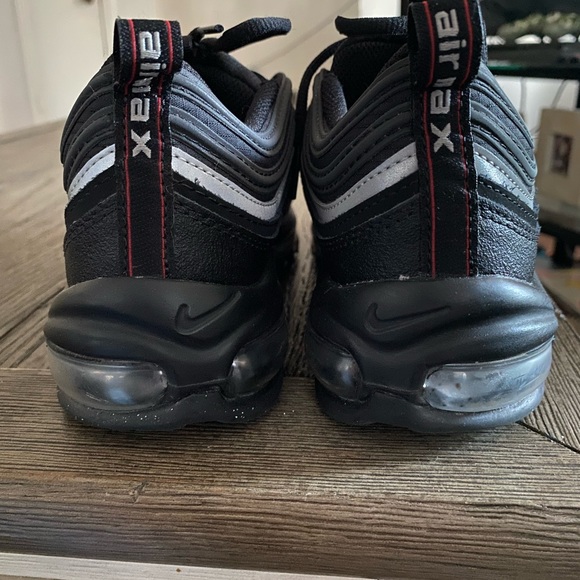 Nike Big kids air max 97 Black/Sport red edition - Picture 3 of 5